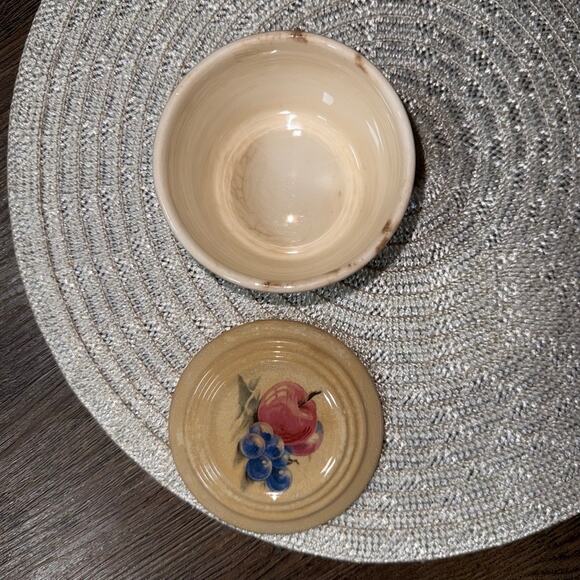 Vtg KNOWLES UTILITY WARE Fruit Lidded Refrigerator Bowl 40-12 USA Dmg READ - Picture 3 of 11